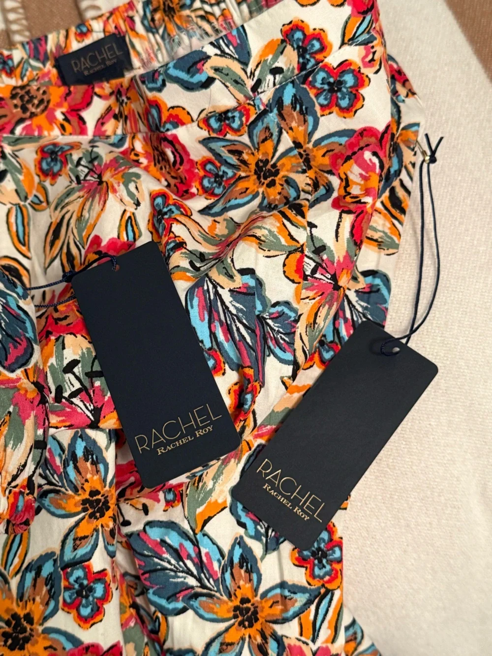 Rachel Rachel Roy Floral Print Puff Sleeve Top and Skirt Set - Picture 7 of 7